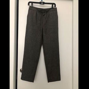 Zara plaid pants with drawstrings
